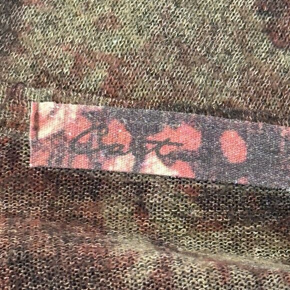 Cactus Boho Women’s Tunic Shirt Scoop Neck Top Flared Hem Long Sleeve - Picture 9 of 10